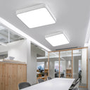 Contemporary Led Geometric Ceiling Light Fixture For Office - Acrylic Flush Mount White / 16’