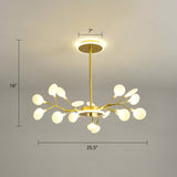 Modern Acrylic Led Chandelier - Stylish Lighting Fixture For Living Rooms 18 / Gold
