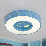 Macaron Acrylic Led Ceiling Lamp - Blue/Yellow/Green 16’/19.5’/23.5’ Round Flush Mount