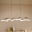 Twist Acrylic Led Ceiling Pendant Lamp: Modern Design Warm/White Light Inner/Outer Glow White /