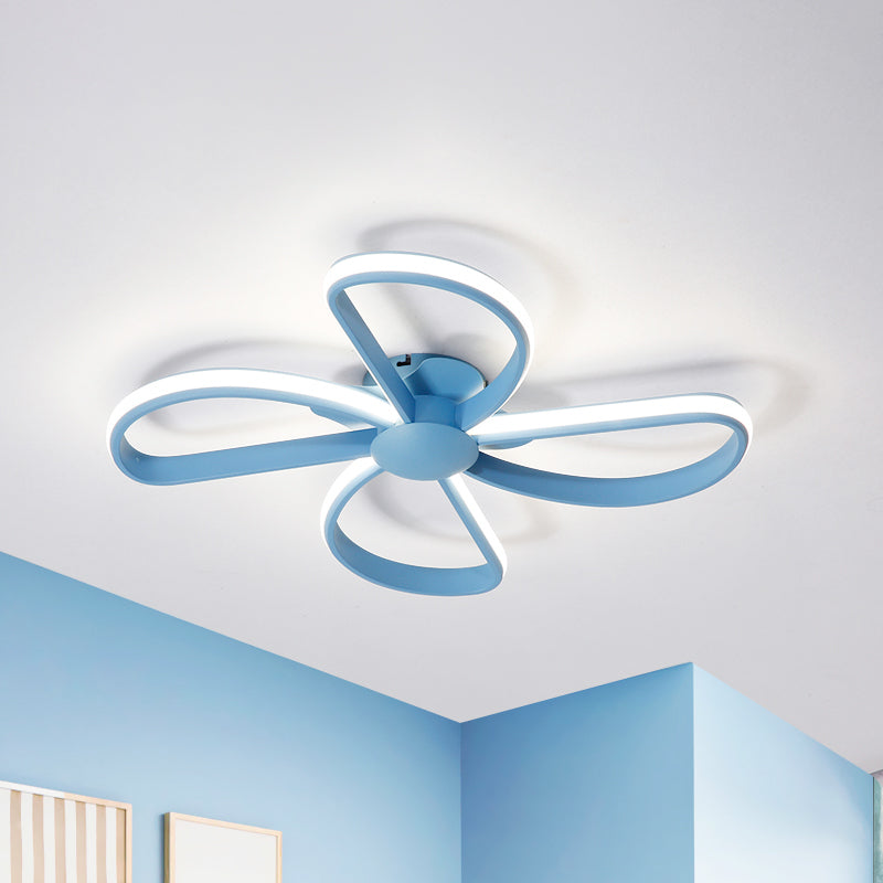 Nordic Stylish Led Ceiling Lamp - Blossom Shape Ideal For Kids Bedroom