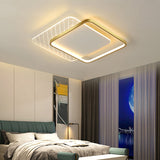 Sleek Acrylic Led Ceiling Light - Contemporary Flush Mount Lamp For Bedrooms