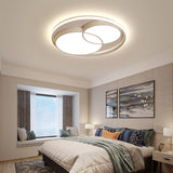 Nordic Led Round Flush Mount Ceiling Light With Acrylic Shade White / 16.5’ Remote Control