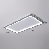 Super Thin Grey Nordic Metal Led Ceiling Light - Ideal For Living Room Surface Mounted / 43