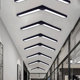 Sleek Rectangular Led Hanging Lighting - 23.5/35.5/47 Long | Slim Metal Shade Minimalistic