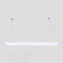 Sleek Acrylic Bar Led Suspension Pendant Light For Office Spaces White / 23.5’