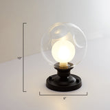 Simple Black Dual Blown Glass Flush Mount Ceiling Light - Mini Ball Design