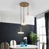 Sleek Acrylic Gold Led Ceiling Lamp - Perfect Bedroom Lighting 3 / White