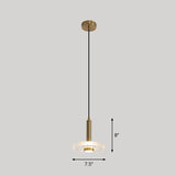 Sleek Acrylic Gold Led Ceiling Lamp - Perfect Bedroom Lighting