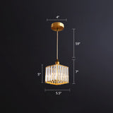 Gold Prismatic Square Ceiling Lamp - Simple & Stylish Pendant Light