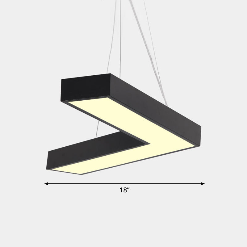 Sleek Metal V - Shaped Led Flush Mount Ceiling Light For Reception Room