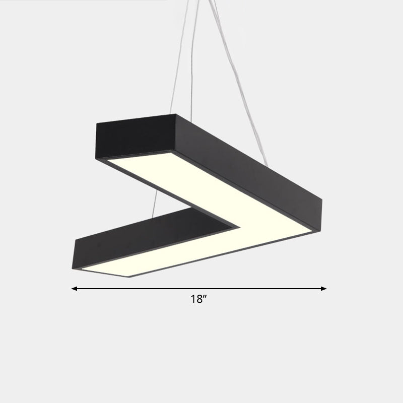 Sleek Metal V-Shaped Led Flush Mount Ceiling Light For Reception Room