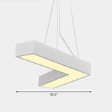 Sleek Metal V-Shaped Led Flush Mount Ceiling Light For Reception Room