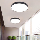 Nordic Led Ceiling Light With Acrylic Diffuser For Hallways - Sleek Metal Flush Mount