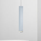 Harper - Modern Cuboid Suspension Light Metal Black/White Dining Room Led Pendant In White/Warm