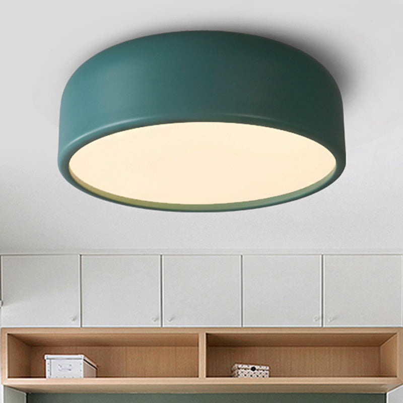 Nordic Led Ceiling Light For Kids Bedroom With Acrylic Dome Shade Blue / 14