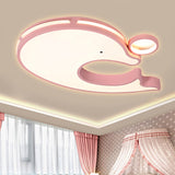 Adorable Acrylic Dolphin Led Ceiling Light - Perfect For Baby Room Or Kindergarten! Pink / Warm