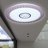 Acrylic Led Flush Ceiling Mount Light For Living Room & Kids Bedroom Pink