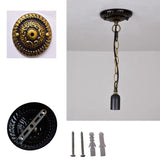 Blue Tiffany Dome Hanging Lamp - 16 Wide Glass Light