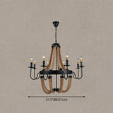 Industrial Wagon Wheel Chandelier Pendant With Adjustable Hanging Chain - Metal Ceiling Light For
