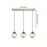 Modern Minimalist Glass Sphere Pendant Light Fixture For Indoor Ceiling