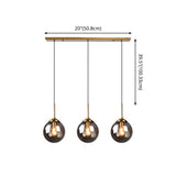 Modern Minimalist Glass Sphere Pendant Light Fixture For Indoor Ceiling