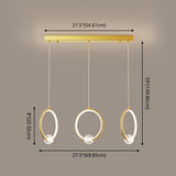 Modern Metal Led Ring Pendant Light - Stylish Indoor Lighting Fixture