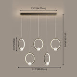 Modern Metal Led Ring Pendant Light - Stylish Indoor Lighting Fixture