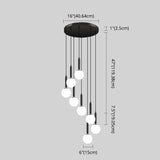 Minimalist Globe Pendant Light - Modern Metal Hanging Lamp For Living Room