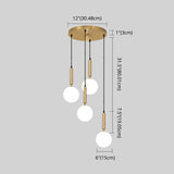 Minimalist Globe Pendant Light - Modern Metal Hanging Lamp For Living Room
