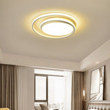 Led Flush Mount Ceiling Lamp: Intersecting Circles Shape Modern Simplicity Acrylic Cover Ideal For