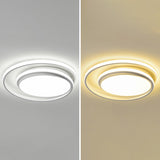 Led Flush Mount Ceiling Lamp: Intersecting Circles Shape Modern Simplicity Acrylic Cover Ideal For