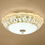 Crystal Led Flush Mount Ceiling Light For Modern Bedroom Décor Gold / 12 Bowl