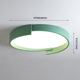 Led Macaroon Style Flush Mount Ceiling Light With Frosted Acrylic Lampshade - Nordic Bedroom Lamp