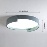 Led Macaroon Style Flush Mount Ceiling Light With Frosted Acrylic Lampshade - Nordic Bedroom Lamp