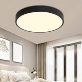 Sleek Led Ceiling Light: Modern Round Flush Mount Fixture For Bedroom