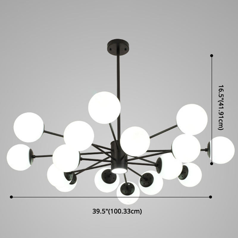 Contemporary Glass Chandelier Light For Living Room Ceiling