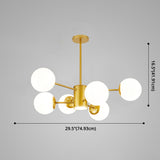 Contemporary Glass Chandelier Light For Living Room Ceiling