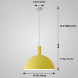Nordic Style Metal Hemispherical Pendant Lamp - | Restaurant Ceiling Light 1
