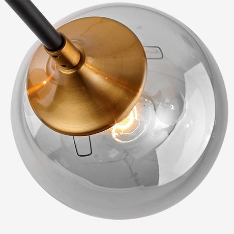 Ultra-Contemporary Sputnik Stained Glass Ceiling Light For Bedroom