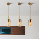 Minimalist Glass Pendant Lamp - Modern Ripple Design For Dining Room