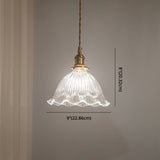 Clear Glass Retro Industrial Pendant Light For Kitchen - 1-Light Ceiling Fixture
