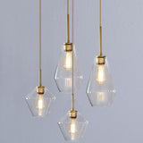 Modern Minimalist Glass Pendant Light For Dining Room - 1-Light Hanging Lamp