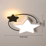 Modernist Acrylic Flush Mount Ceiling Light For Bedroom - Pentagram Design