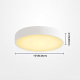 Minimalist Round Flush Mount Ceiling Lighting Fixture - 1 Light Aluminum