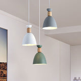 Nordic Style Goblet Ceiling Pendant Light With Metal Shade For Dining Room