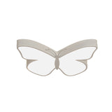 Butterfly Led Flush Mount Lamp In Warm/White Light 19.5/23.5 Width - White/Pink/Blue Cartoon Acrylic
