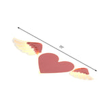 Kids Led Heart-Shaped Ceiling Lamp In White/Pink Flush Mount With Warm/White Light