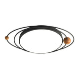 Modern Nordic Led Ceiling Lamp With Round Acrylic Design - 21/26/31 Gray/Green/White