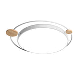 Modernist Round Ceiling Mounted Led Flush Light In Gray/White - Acrylic Multiple Sizes Natural/3